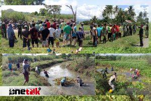Kodim 1315/Kabupaten Gorontalo Gelar Karya Bakti Bersama Masyarakat untuk Antisipasi Banjir dan Wabah Penyakit