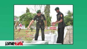 Ziarah Rombongan Korem 133/Nani Wartabone di TMP Pentadio, Peringatan Hari Juang TNI AD Tahun 2023