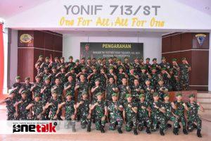 Kasdam XIII/Merdeka Kunjungi Yonif 713/ST dan Berikan Arahan Menjelang Pemilu 2024