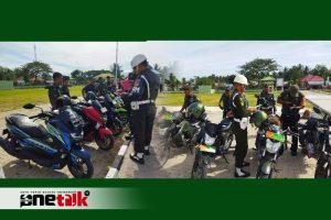 Kodim 1315/KG Bersinergi dengan Subdenpom XIII/1-3 Gorontalo Lakukan Pemeriksaan Kendaraan Anggota untuk Cegah Pelanggaran