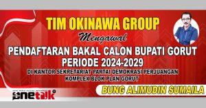 Alyudin Hinelo Umumkan Alimudin Sumaila Mendaftar Sebagai Calon Bupati Gorontalo Utara dalam Pilkada Gorut