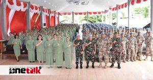 Pangdam XIII/Merdeka dan Danrem 133/Nani Wartabone Berikan Pengarahan Kepada Personel Purna Tugas Satgas BGC TNI Kongo