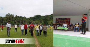 Pembukaan Turnamen Sepak Bola Dandim Cup II, Mempererat Kebersamaan di HUT Kodim 1314/Gorut ke-5