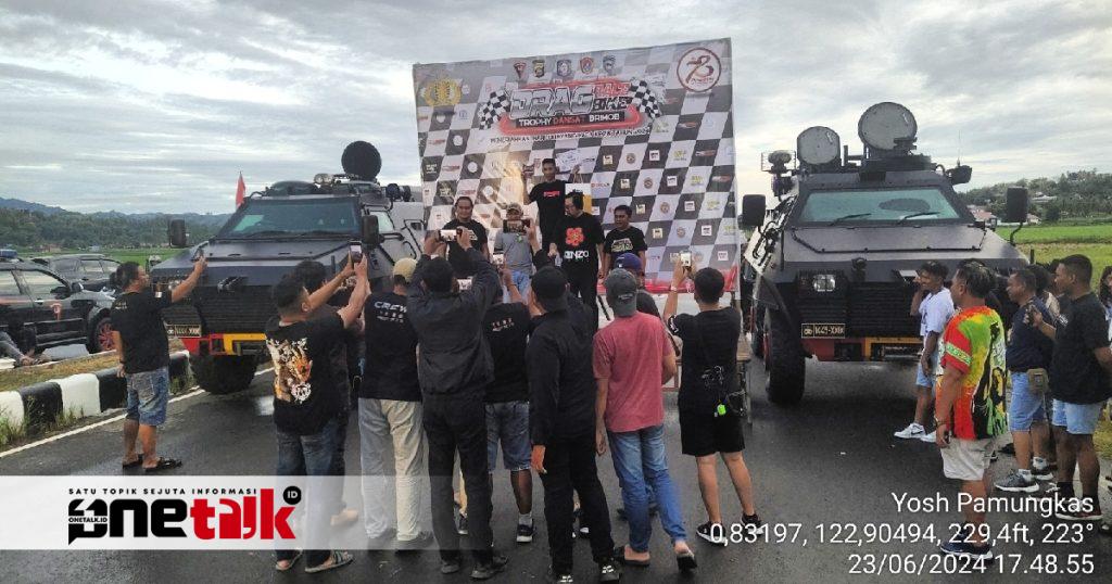 Resmi Ditutup, Gebyar HUT Bhayangkara ke-78: Final Drag Race dan Bike ‘Dansat Brimob Cup 2024’ di Gorontalo Utara