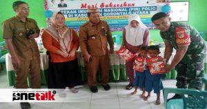 Babinsa Koramil 03/Sumalata Hadiri Pencanangan PIN Polio di Sumalata, Gorontalo Utara
