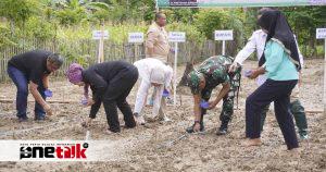 Gerakan Tanam Padi Gogo, Dandim 1304/Gorontalo dan Forkompinda Bone Bolango Dukung Perluasan Area Lahan Padi