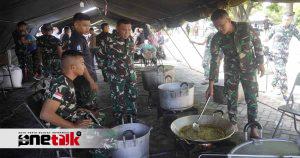 Kodim 1304/Gorontalo Dirikan Dapur Umum untuk Korban Banjir