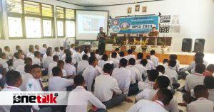 Pasi Ter Kodim 1314/Gorut Motivasi Siswa Baru SMA Negeri 1 Gorontalo Utara dengan Wawasan Kebangsaan