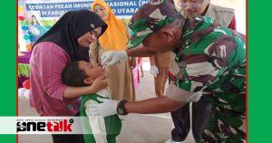 Pencanangan Pekan Imunisasi Nasional di Kecamatan Biau, Gorontalo Utara