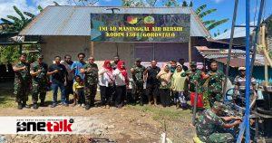 TNI AD Manunggal Air Bersih, Dandim 1304/Gorontalo Tinjau Sumur Bor di Bone Bolango
