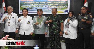 Kasrem 133/Nani Wartabone Hadiri Rakor Penuntasan Pembangunan Irigasi Randangan