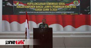 Korem 133/Nani Wartabone Gelar Komsos untuk Memperkuat Persatuan dan Pemberdayaan Komunitas di Gorontalo