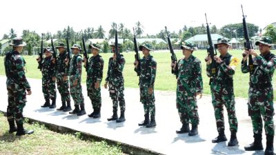 Prajurit Korem 133/Nani Wartabone Gelar Latihan Menembak untuk Tingkatkan Profesionalisme
