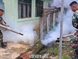 Kodim 1314/Gorontalo Utara Lakukan Fogging untuk Cegah DBD di Asrama