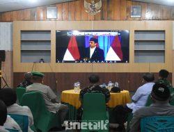 Danrem 133/NW Ikuti Halal Bihalal Virtual Bersama Presiden dan Purnawirawan TNI-Polri