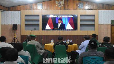 Danrem 133/NW Ikuti Halal Bihalal Virtual Bersama Presiden dan Purnawirawan TNI-Polri