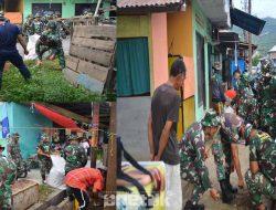 Pasar Bugis Disulap Jadi Lebih Bersih, Berkat Karya Bakti Kodim 1304/Gorontalo