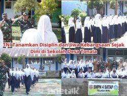 TNI Tanamkan Disiplin dan Jiwa Kebangsaan Sejak Dini di Sekolah Desa Tonala