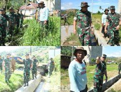 Danrem 133/NW Tinjau Pembangunan Irigasi Tersier di Gorut: Dorong Ketahanan Pangan Lewat Penguatan Infrastruktur Air