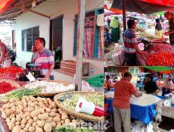 Babinsa Atinggola Pantau Stabilitas Harga Sembako di Pasar Gentuma Raya