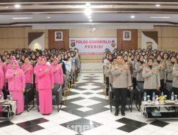 Penguatan Mental dan Profesionalisme, Polwan Polda Gorontalo Ikuti Tatap Muka Pembinaan Bersama Ibu Asuh