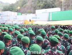 Danrem 133/NW Tegaskan Disiplin dan Dedikasi, Satgas Pamtas Yonif 713 Resmi Diberangkatkan ke Papua