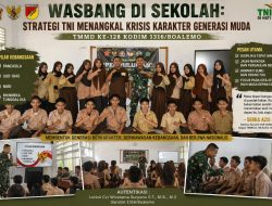 Wasbang di Sekolah: Strategi TNI Menangkal Krisis Karakter Generasi Muda di Boalemo