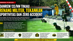 Danrem 133/Nani Wartabone Tinjau Renang Militer, Tekankan Sportivitas dan Zero Accident dalam Lomba Petarung Jaya Sakti