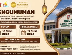 Sambut Tahun Baru Islam, RSUD ZUS Lakukan Penyesuaian Layanan demi Kenyamanan Pasien