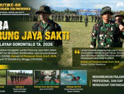 Semangat Petarung Prajurit Diuji, Korem 133/Nani Wartabone Gelar Lomba Jaya Sakti Sambut HUT ke-68 Kodam XIII/Merdeka