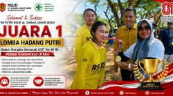 Dari Arena Hadang ke Ruang Pelayanan, Kekompakan RSUD dr. Zainal Umar Sidiki Berbuah Prestasi