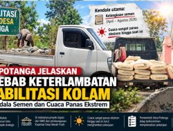 Kepala Desa Potanga Jelaskan Penyebab Keterlambatan Rehabilitasi Kolam, Sebut Kendala Semen dan Cuaca