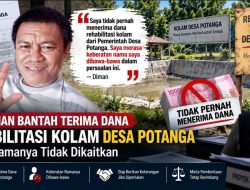 Bos Diman Bantah Terima Dana Rehabilitasi Kolam Desa Potanga, Minta Namanya Tidak Dikaitkan